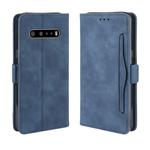 For LG V60 ThinQ 5G Wallet Style Skin Feel Calf Pattern Leather Case ，with Separate Card Slot(Blue)