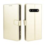 For LG V60 ThinQ 5G Retro Crazy Horse Texture Horizontal Flip Leather Case , with Holder & Card Slots & Photo Frame(Gold)