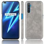For OPPO Realme 6 Pro Shockproof Litchi Texture PC + PU Case(Gray)