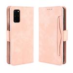 For Galaxy S20+/S20+5G Wallet Style Skin Feel Calf Pattern Leather Case with Separate Card Slot(Pink)