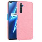 For Oppo Realme X50 Pro/Realme X50 Pro 5G Shockproof Crocodile Texture PC + PU Case(Pink)