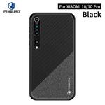 For Xiaomi 10 / 10pro PINWUYO Rong Series  Shockproof PC + TPU+ Chemical Fiber Cloth Protective Cover(Black)