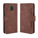 For Xiaomi Redmi Note 9 Pro / Note 9s / Note 9 Pro Max  Wallet Style Skin Feel Calf Pattern Leather Case with Separate Card Slot(Brown)