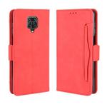 For Xiaomi Redmi Note 9 Pro / Note 9s / Note 9 Pro Max  Wallet Style Skin Feel Calf Pattern Leather Case with Separate Card Slot(Red)