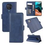 For Xiaomi Redmi K30 Pro Dual-side Magnetic Buckle Horizontal Flip Leather Case with Holder & Card Slots & Wallet(Dark Blue)