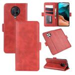 For Xiaomi Redmi K30 Pro Dual-side Magnetic Buckle Horizontal Flip Leather Case with Holder & Card Slots & Wallet(Red)