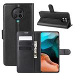 For Xiaomi Redmi K30 Pro Litchi Texture Horizontal Flip Protective Case with Holder & Card Slots & Wallet(Black)