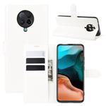For Xiaomi Redmi K30 Pro Litchi Texture Horizontal Flip Protective Case with Holder & Card Slots & Wallet(White)