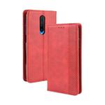 For Xiaomi Redmi K30/Poco X2 Magnetic Buckle Retro Crazy Horse Texture Horizontal Flip Leather Case  , with Holder & Card Slots & Photo Frame(Red)