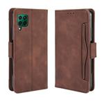 For  Huawei nova 7i/P40 lite/Nova 6SE Wallet Style Skin Feel Calf Pattern Leather Case ，with Separate Card Slot(Brown)