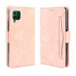 For  Huawei nova 7i/P40 lite/Nova 6SE Wallet Style Skin Feel Calf Pattern Leather Case ，with Separate Card Slot(Pink)