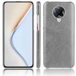 For Xiaomi Redmi K30 Pro Shockproof Litchi Texture PC + PU Case(Gray)