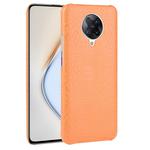 For Xiaomi Redmi K30 Pro Shockproof Crocodile Texture PC + PU Case(Orange)