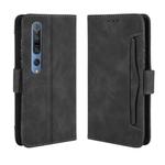 For Xiaomi Mi 10 / Mi 10 Pro 5G Wallet Style Skin Feel Calf Pattern Leather Case with Separate Card Slots(Black)