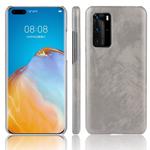 For Huawei P40 Pro Shockproof Litchi Texture PC + PU Case(Gray)