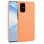 For Galaxy S20/S20 5G Shockproof Crocodile Texture PC + PU Case(Orange)