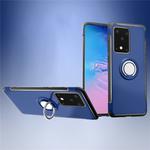 For Galaxy S20 UItra Magnetic 360 Degree Rotation Ring Armor Protective Case(Blue)