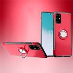 For Galaxy S20 Plus  Magnetic 360 Degree Rotation Ring Armor Protective Case(Red)