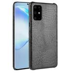 For Galaxy S20+ / S20 Plus Shockproof Crocodile Texture PC + PU Case(Black)