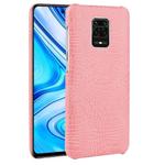For Xiaomi Redmi Note 9 Pro/Note 9s/Note 9 Pro max Shockproof Crocodile Texture PC + PU Case(Pink)