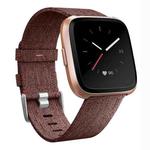 For Huami 1 / Huami 2 / Ticwatch 1 / Ticwatch Pro / Samsung Galaxy Watch 46mm / S3 / Huawei Watch 2 Pro / GT / Honor Magic Nylon Canvas Watch Band(Brown)