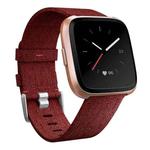 For Huami 1 / Huami 2 / Ticwatch 1 / Ticwatch Pro / Samsung Galaxy Watch 46mm / S3 / Huawei Watch 2 Pro / GT / Honor Magic Nylon Canvas Watch Band(Red)