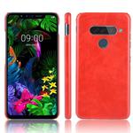 For LG G8S ThinQ Shockproof Litchi Texture PC + PU Case(Red)