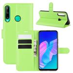 For Huawei P40 Lite E / Y7P Litchi Texture Horizontal Flip Protective Case with Holder & Card Slots & Wallet(Green)