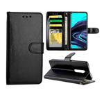 For OPPO Reno2 Crazy Horse Texture Leather Horizontal Flip Protective Case with Holder & Card Slots & Wallet & Photo Frame(black)