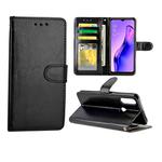 For OPPO A31/A8 Crazy Horse Texture Leather Horizontal Flip Protective Case with Holder & Card Slots & Wallet & Photo Frame(black)