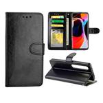 For XIAOMI Mi10/Mi10Pro Crazy Horse Texture Leather Horizontal Flip Protective Case with Holder & Card Slots & Wallet & Photo Frame(black)