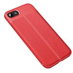 For iPhone SE 2022 / SE 2020  Litchi Texture TPU Shockproof Case(Red)