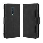 For OnePlus 8 Wallet Style Skin Feel Calf Pattern Leather Case with Separate Card Slot(Black)