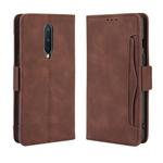 For OnePlus 8 Wallet Style Skin Feel Calf Pattern Leather Case with Separate Card Slot(Brown)
