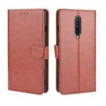 For OnePlus 8 Retro Crazy Horse Texture Horizontal Flip Leather Case , with Holder & Card Slots & Photo Frame(Brown)