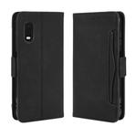 For Galaxy Xcover Pro Wallet Style Skin Feel Calf Pattern Leather Case with Separate Card Slot(Black)