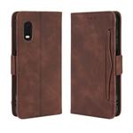 For Galaxy Xcover Pro Wallet Style Skin Feel Calf Pattern Leather Case with Separate Card Slot(Brown)
