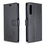 For Huawei Y9S Crazy Horse Texture Horizontal Flip Leather Case with Holder & Card Slots & Wallet & Photo Frame(black)