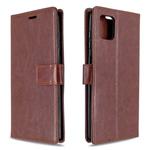 For Galaxy A81 Crazy Horse Texture Horizontal Flip Leather Case with Holder & Card Slots & Wallet & Photo Frame(brown)