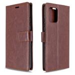 For Galaxy A91 Crazy Horse Texture Horizontal Flip Leather Case with Holder & Card Slots & Wallet & Photo Frame(brown)