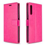 For Huawei Y9S Crazy Horse Texture Horizontal Flip Leather Case with Holder & Card Slots & Wallet & Photo Frame(rose)