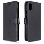 For Huawei Y6 Pro (2019)  Crazy Horse Texture Horizontal Flip Leather Case with Holder & Card Slots & Wallet & Photo Frame(black)