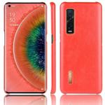 For Oppo Find X2 Pro Shockproof Litchi Texture PC + PU Case(Red)