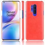 For OnePlus 8 Pro Shockproof Litchi Texture PC + PU Case(Red)