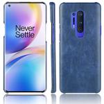 For OnePlus 8 Pro Shockproof Litchi Texture PC + PU Case(Blue)