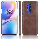 For OnePlus 8 Pro Shockproof Litchi Texture PC + PU Case(Brown)