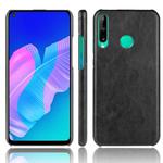 For Huawei P40 lite E/Y7p Shockproof Litchi Texture PC + PU Case(Black)