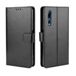 For ZTE Axon 10 Pro/Axon 10 Pro 5G/A2020 Pro Retro Crazy Horse Texture Horizontal Flip Leather Case , with Holder & Card Slots & Photo Frame(Black)