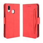 For  ZTE Libero S10 Wallet Style Skin Feel Calf Pattern Leather Case ，with Separate Card Slot(Red)