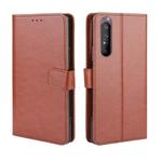 For Sony Xperia 1 II Retro Crazy Horse Texture Horizontal Flip Leather Case , with Holder & Card Slots & Photo Frame(Brown)